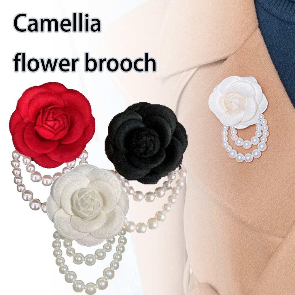 เข็มกลัดดอกไม้ติดหน้าอก DIY ติดเสื้อ ประดับไข่มุก หมุด หรูหรา เครื่องประดับสำหรับผู้หญิง
 - รูปที่ 3