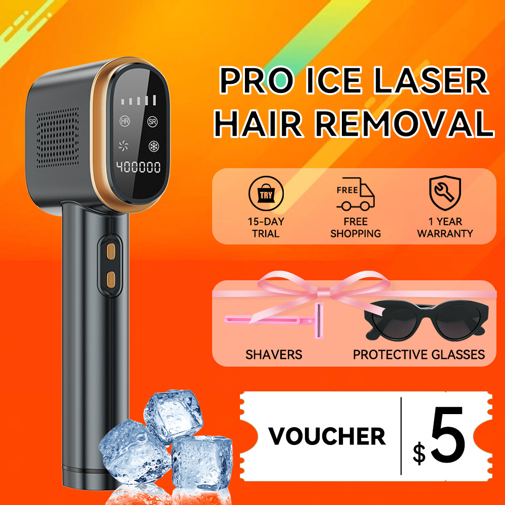 ICE COOL IPL HAIR REMOVAL เครื่องเลเซอร์กําจัดขน Ice Cooling IPL อุปกรณ์กําจัดขน Ulike สไตล์เดียวกัน