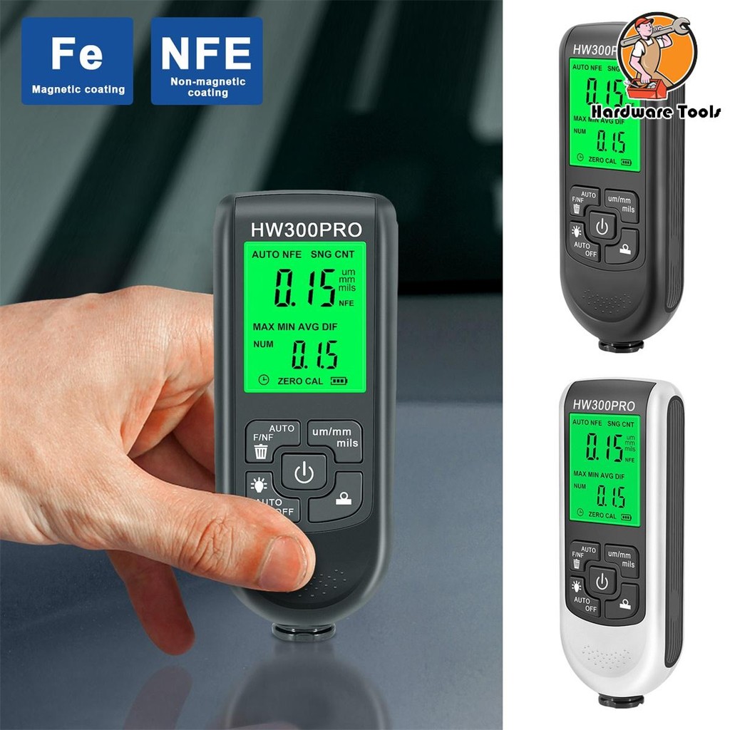 เครื่องวัดความหนาสีเครื่องวัด Fe/NFe Probe เคลือบเครื่องวัดความหนา Professional Multifunctional เครื่องวัดความหนาสี อเนกประสงค์ แบบมืออาชีพ – โปรปัง