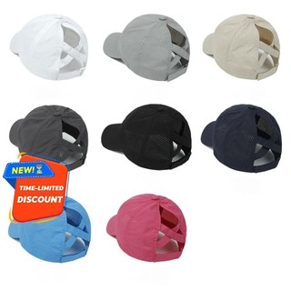 Women'S Cross-Mesh Breathable Baseball Cap - Quick-Dry Half Top For Gym, Running & Weekend Outings​