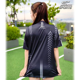 SC Sports เสื้อกีฬา เสื้อพิมพ์ลาย Run01-สีดำ งานจริงสวย สีสด หนา145g นุ่มลื่นใส่สบาย