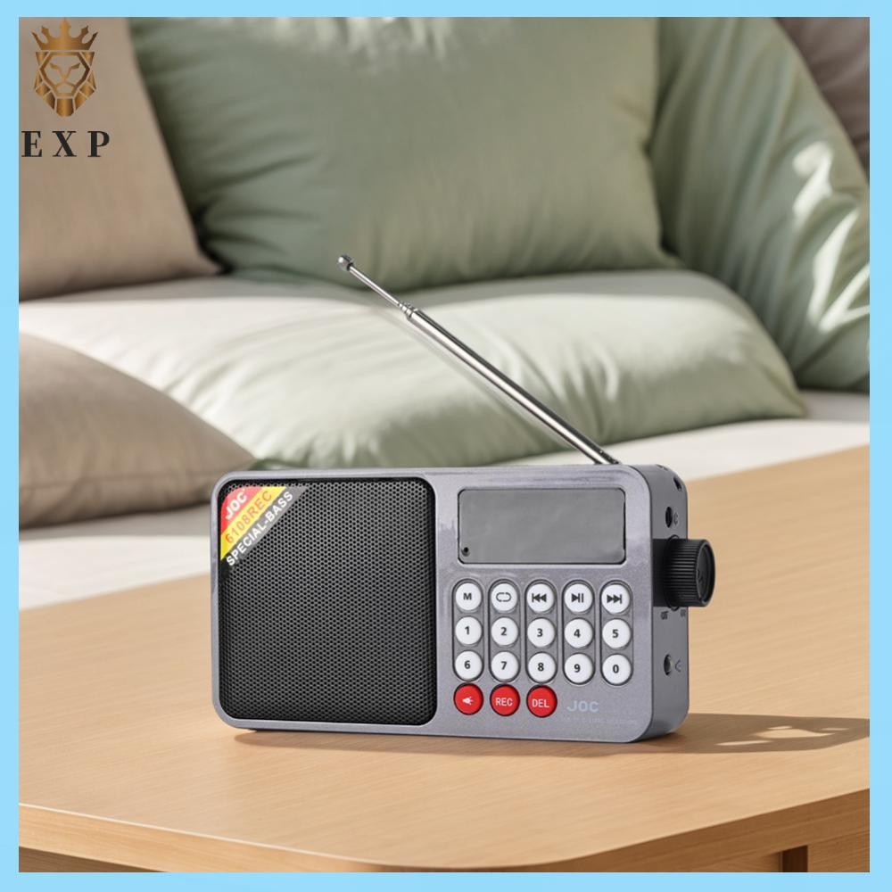 [explosion1.th] Digital FM Radio Media Speaker รองรับ TF Card USB Drive วิทยุแบบชาร์จไฟได้ MP3 เครื่