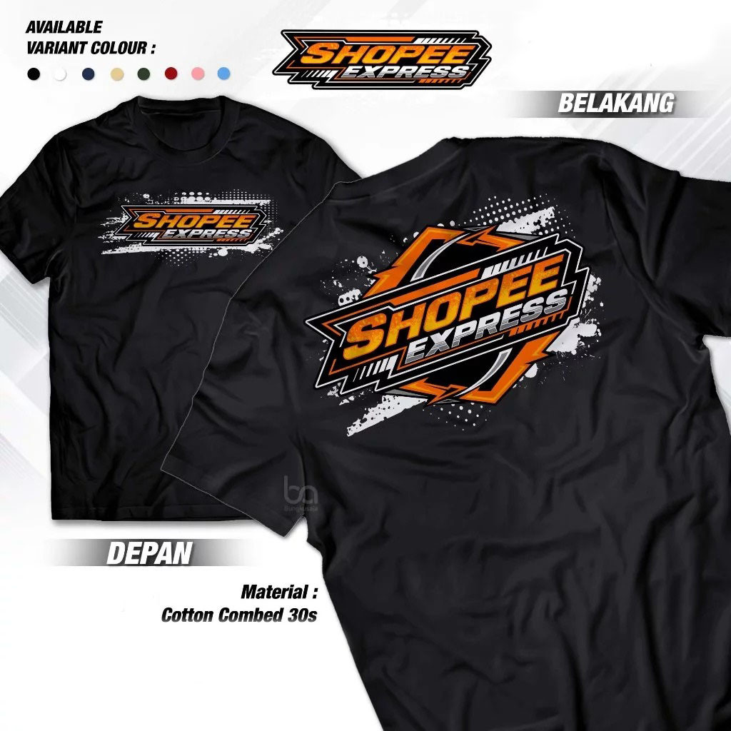 เสื้อยืด / เสื้อยืด Distro Shoppee Express Courier Clothes Expedition Package SPX Sopee Xpress / MEN