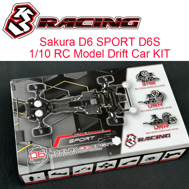 3RACING Sakura D6 Sport D6S ชุด 1/10 RC รีโมทคอนโทรลไฟฟ้ารุ่นรถด้านหลังไดรฟ์ Drift รถกรอบผู้ใหญ่เด็ก