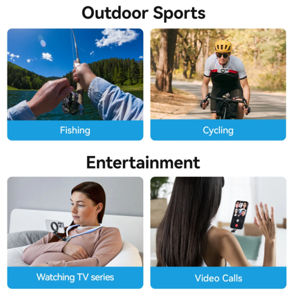 QUICKSHP TELESIN สายคล้องคอแม่เหล็กสําหรับสมาร์ทโฟน - MNM-002