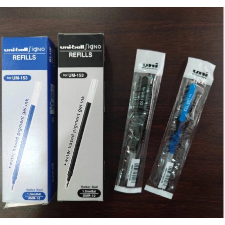 Uniball Signo UM-153 ปากกาแบบเติม / Signo UMR-10 รีฟิล (1 แพ็ค/โหล)
