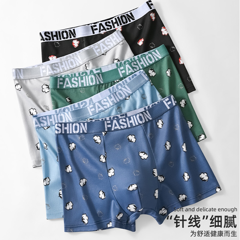 #414 กางเกงในผู้ชายขาสั้น กางเกงในบ็อกเซอร์ Boxer เนื้อผ้านิ่ม สวมใส่สบาย ระบายอากาศได้ดี ราคาถูก
