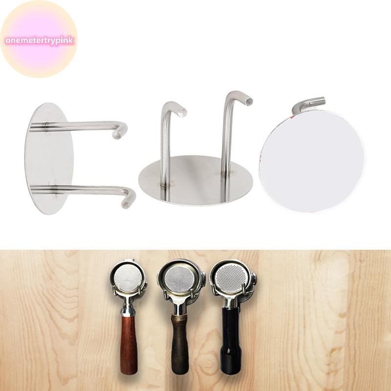 ONEPINK Self-adhesive Coffee Bottomless Portafilter Wall Rack 51mm/53mm/54mm/58mm Coffee Bottom Filt