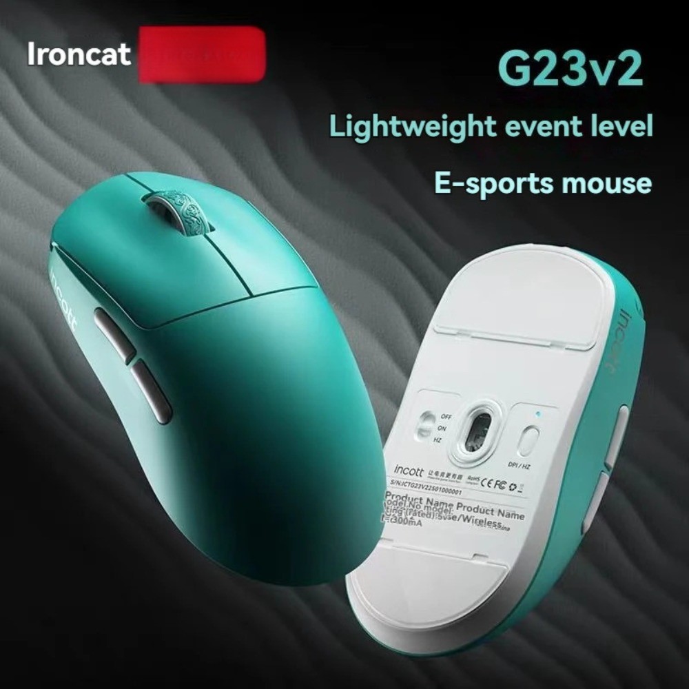 INCOTT G23 V2 เมาส์ไร้สายสามโหมด PAW3395 8KHz Polling Rate เมาส์สํานักงานเกมน้ําหนักเบาสําหรับ FPS T