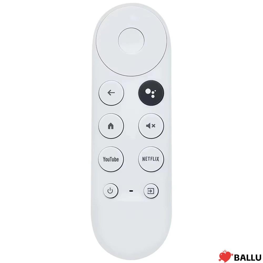 BALLU เปลี่ยนรีโมทคอนโทรลด้วยเสียง, G9N9N 4K สําหรับ Google Chromecast Remote, Snow Color HD Compati