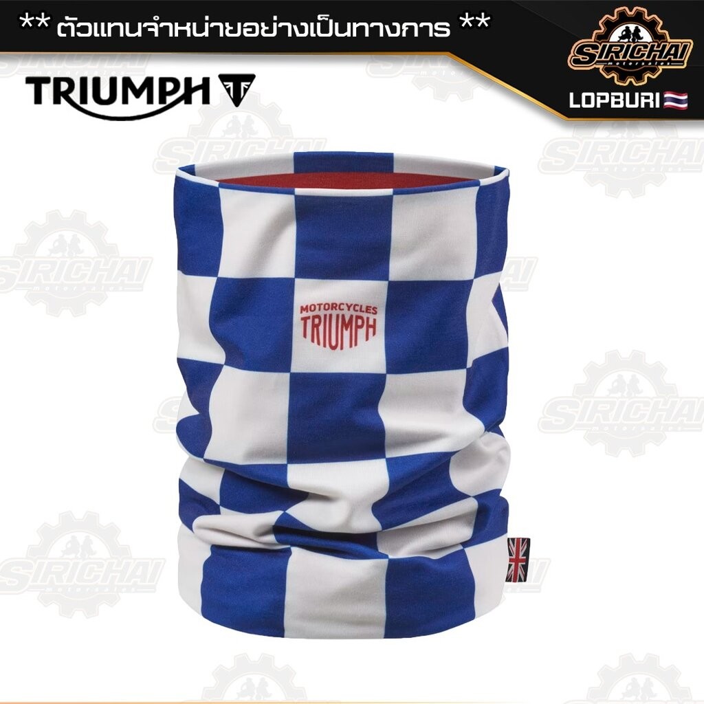 ผ้าบัฟ Triumph COHEN NECK TUBE BONE BLUE MTUS25400