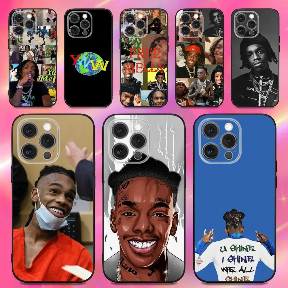 TP-1 YNW Melly Rapper เคสโทรศัพท์สําหรับ iPhone 16, 17,15,14,13,12,11,Pro,Max,Plus,X,XS,XR,SE,8,7,Mi
