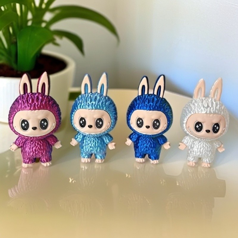 3D พิมพ์ของเล่น Labubu Night Market Stalls School View Area เดสก์ท็อปตกแต่งอุปกรณ์เสริมสร้างสรรค์ 3D