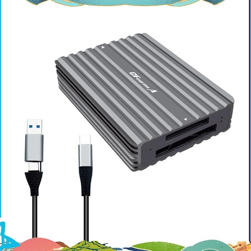 แบบพกพา Type C to CFexpress B CFexpress A Reader ไดรฟ์ฟรี CFexpress Tyep B Card Reader CFexpress Tye