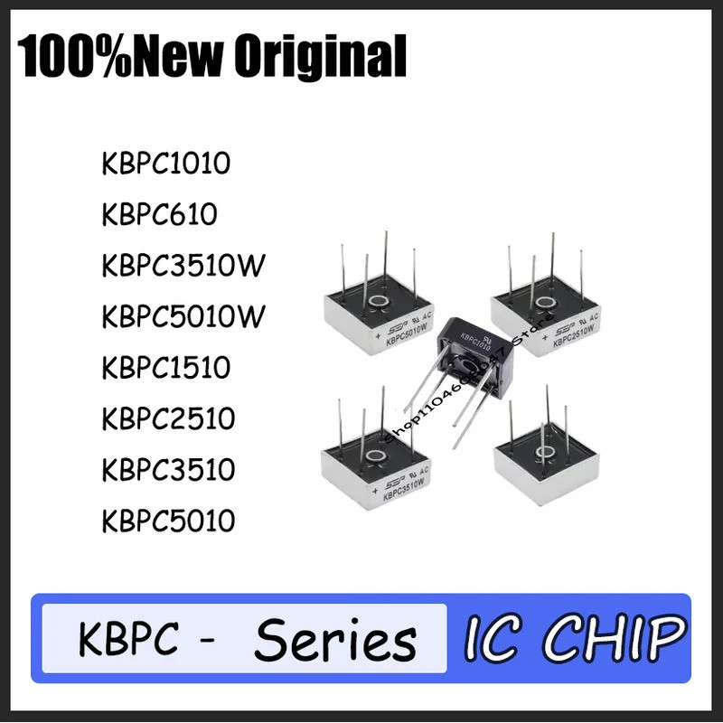 1-5PCS KBPC1010 KBPC610 KBPC3510W KBPC5010W KBPC1510 KBPC2510 KBPC3510 KBPC5010 SSOP-20 Rectifier st