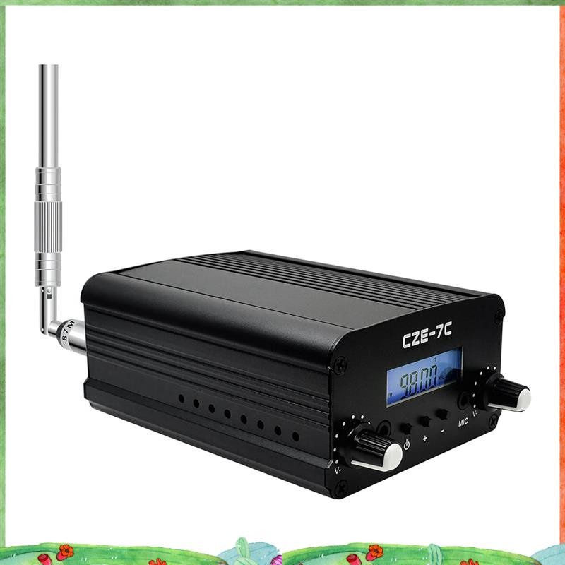 CZE-7C 7W Long Range FM Transmitter Conference Stereo FM Transmitter สําหรับ Drive-in Church, School