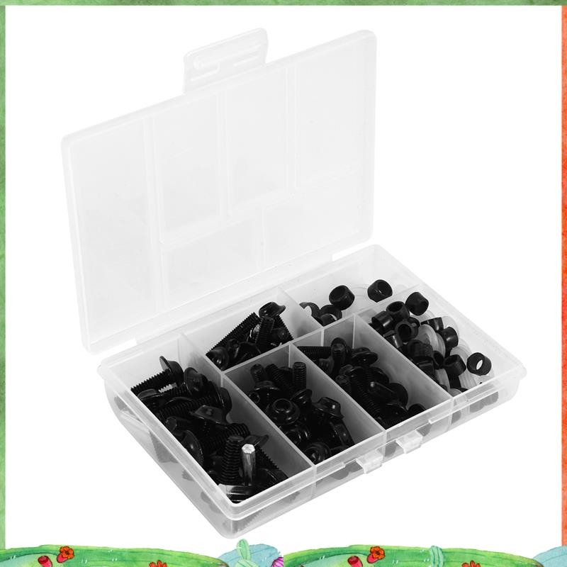 158PCS Universal รถจักรยานยนต์ Fairing สกรูถั่วชุด Moto Body Work Bolts สกรูสําหรับ YZF R1 R6 R3 200