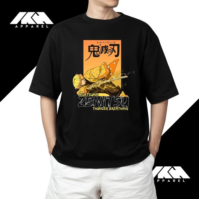 KAOS ANIME ZENITSU DEMON SLAYER PREMIUM เสื้อยืดอะนิเมะ ZENITSU DEMON SLAYER PREMIUM TSHIRT ANIME ZE