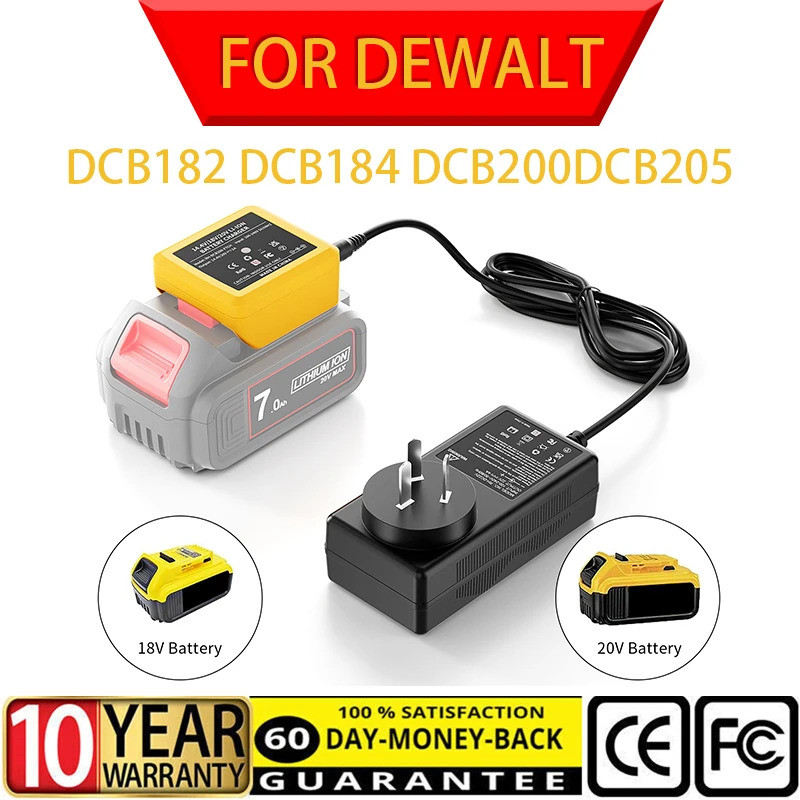 สําหรับเครื่องชาร์จ Dewalt สําหรับอะแดปเตอร์ Dewalt ลิเธียม DCB200 DCB609,DCB182,DCB184