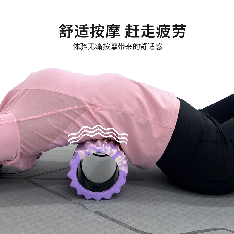 ลูกกลิ้งนวด PVC ฟองน้ำ สำหรับนวดเมอริเดียน ยอกะ และออกกำลังกาย