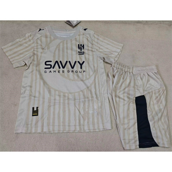 Away Children New kids set 2025 26 Al-Hilal Jersey Sports Shirt Kids kit 16-28