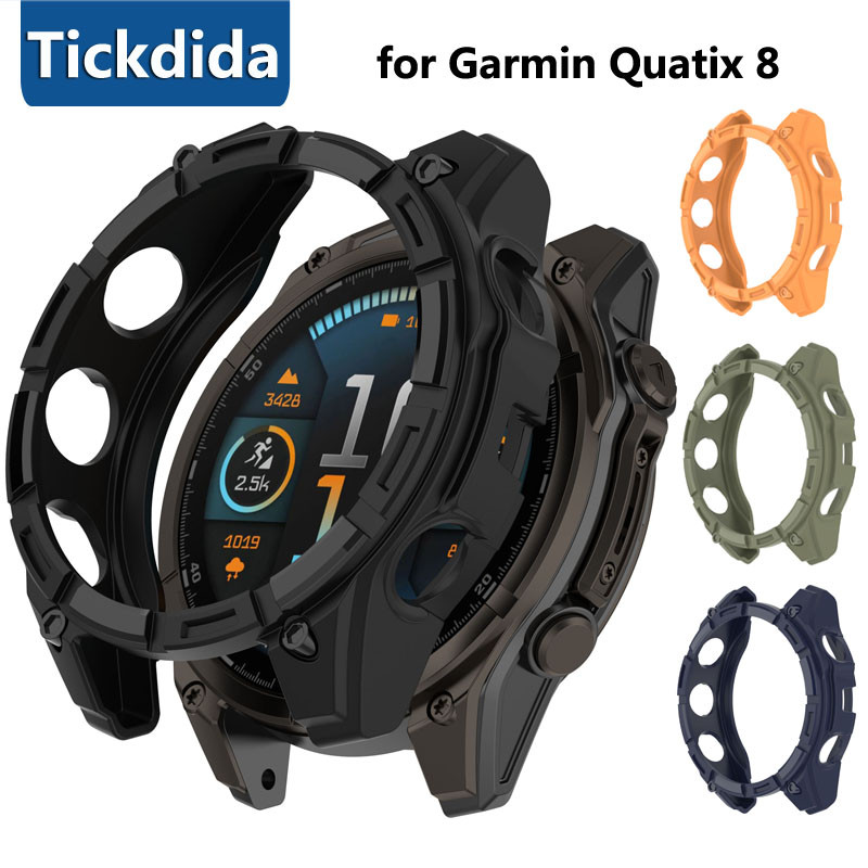 ฝาครอบป้องกันซิลิโคนสําหรับ Garmin Quatix 8 51 มม.47 มม.ซิลิโคนสําหรับ Garmin Quatix 8 47 มม.นาฬิกาอ
