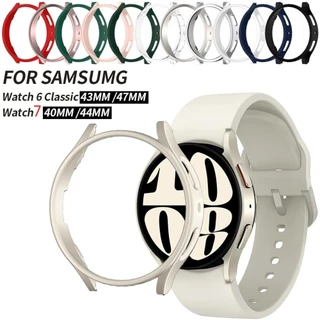 SAMSUNG กรณีสําหรับ ซัมซุง กาแลคซี นาฬิกา 4/5/6/7 40/44/45/47 มม.ป้องกัน กลวง กันชนเชลล์สําหรับนาฬิกา 6 คลาสสิก 43/47 มม