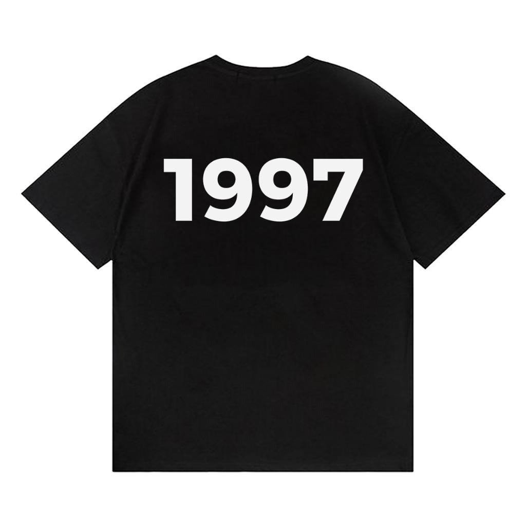 เสื้อยืด DISTRO สําหรับผู้ชายและผู้หญิง 1997 เสื้อยืดสีดํา