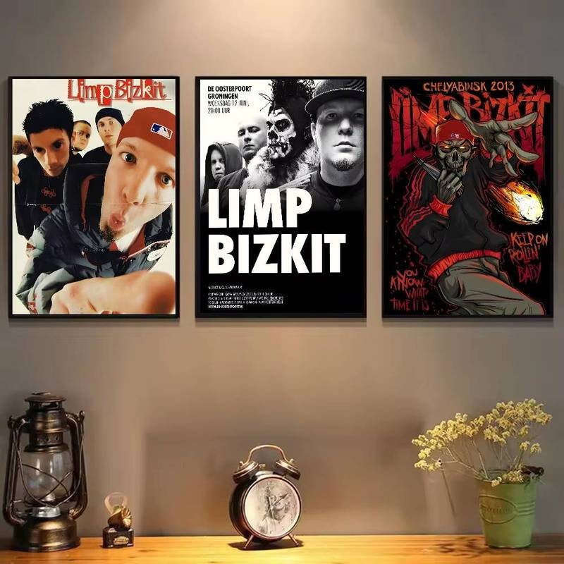 โปสเตอร์ L-Limp Band Bizkit ศิลปะ HD ศิลปะผนังเหนียวและกันน้ําสําหรับห้องนั่งเล่น ห้องนอน บาร์ในบ้าน ตกแต่งความงาม - รูปที่ 2