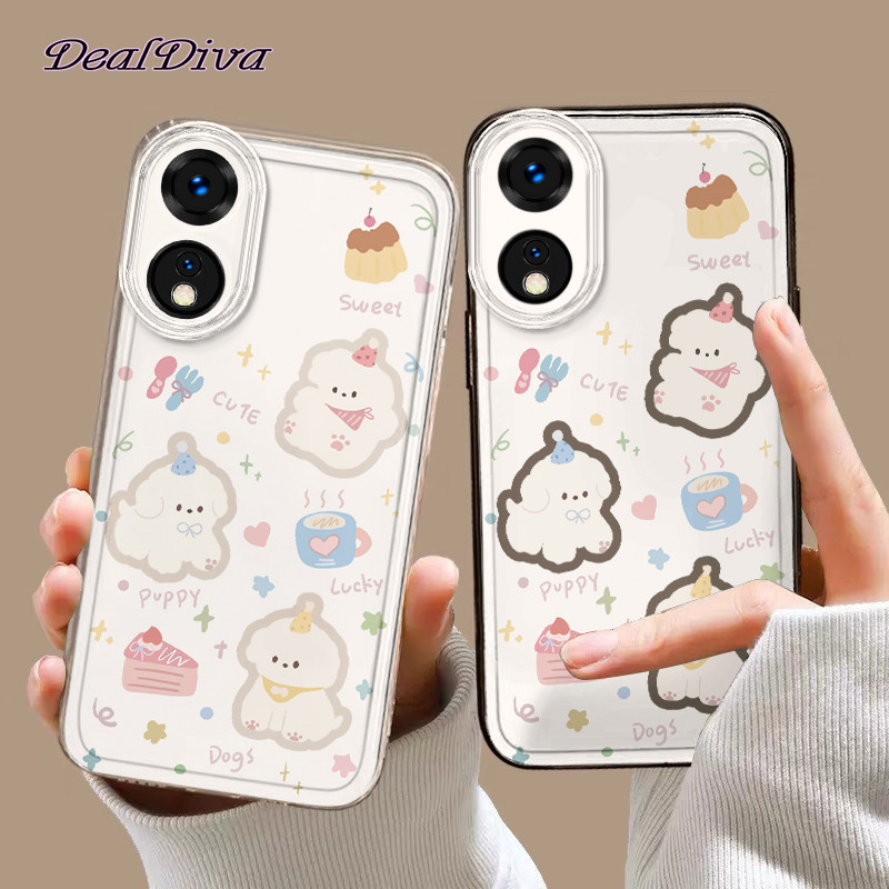 เคสโทรศัพท์ขนมลูกสุนัขเหมาะสําหรับOPPO A11 A12 A15 A16 A17 A18 A35 A36 A38 F19 A54 A56 A57 A58 A60 A