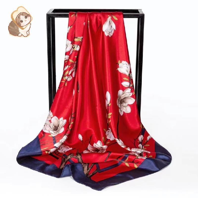 Hioyiwse Head Scarf Women Hair Bandana 35" Large Square Satin