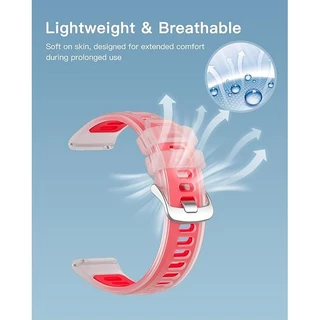 Jelly สายนาฬิกาสีสันสดใสสําหรับผู้เบิกทาง Garmin 265 255 265M 165 245M 645M 55 158 970 570 70 170 Venu 2 4 Venu3 Vivoactive 6 5 4 3 Active 5 Clear กันน้ํากีฬาเปลี่ยนสายซิลิโคน