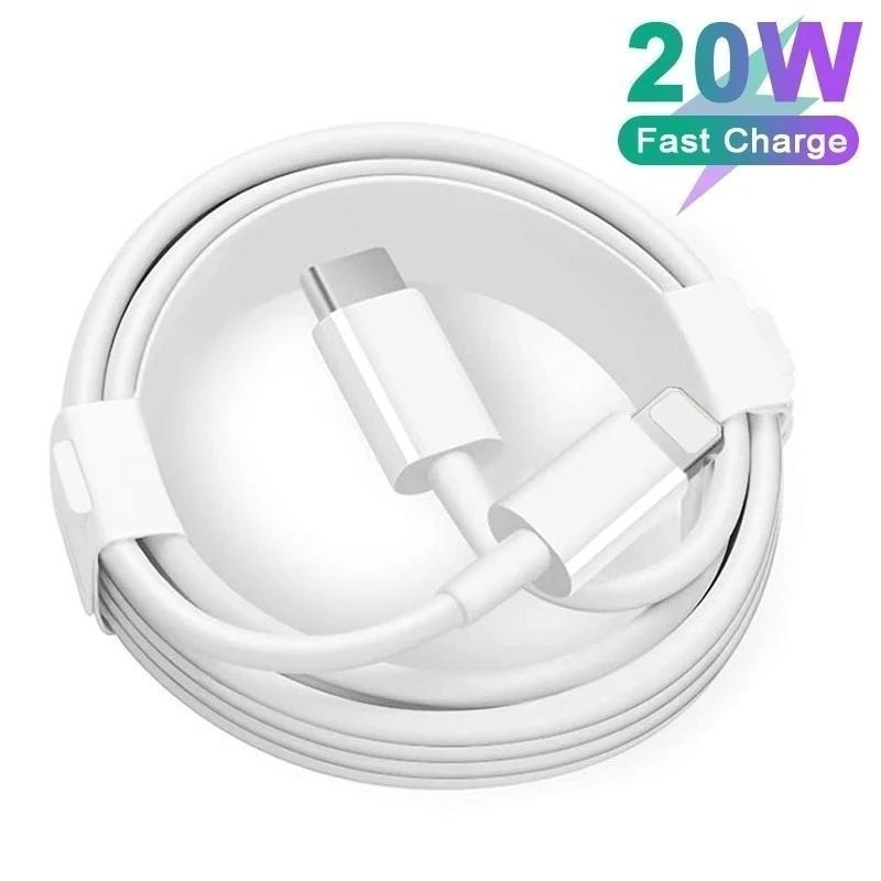 สาย PD 20W 35W USB C สําหรับโทรศัพท์ 14 Pro 11 12 13 Pro Max XR XS MAX Pad สายชาร์จข้อมูลสายชาร์จ