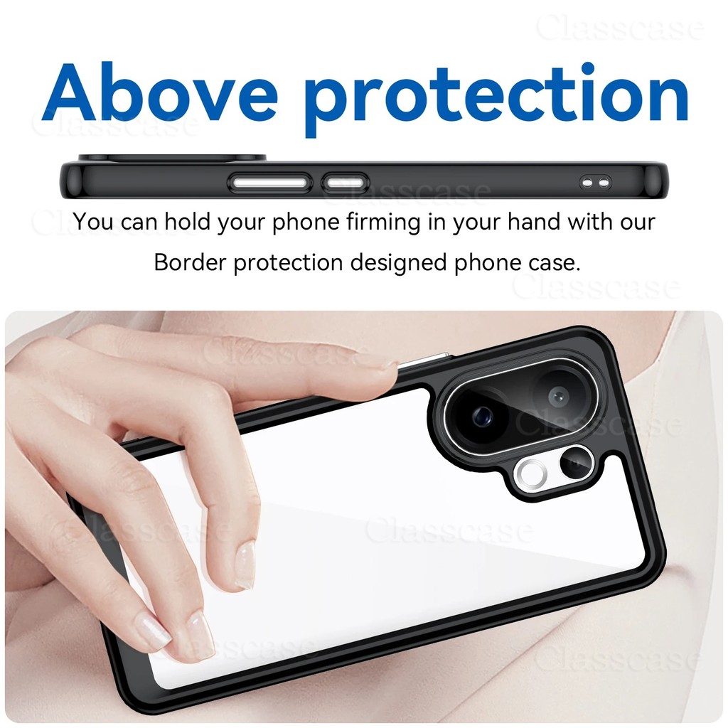 Vivo V60 2025 สําหรับ Vivo V60 V 60 Lite V60Lite VivoV60 Lite VivoV60Lite Anti-Scratch โปร่งใสแฟชั่นอะคริลิคใสเคสโทรศัพท์กันกระแทกฝาหลัง ราคา ถูกที่สุด ดีลบีเคเค แกลเลอรีภาพที่ 7