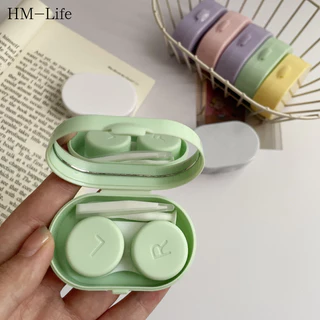 (พร้อมส่ง) กล่องคอนแทคเลนส์ กล่องคอนแทคเลนส์มีกระจก ดีไซน์น่ารัก พกพาสะดวก G3537
