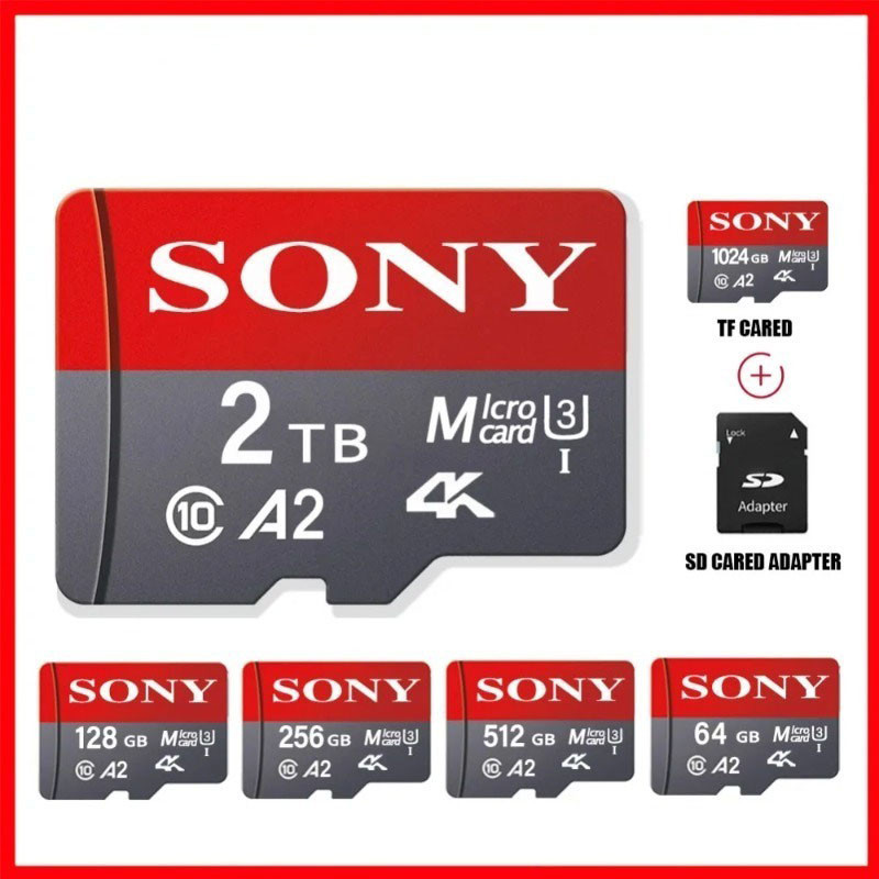 2TB Mini SD/TF32GB 64GB 128GB 256GB 512GB 1TB การ์ดหน่วยความจํา
