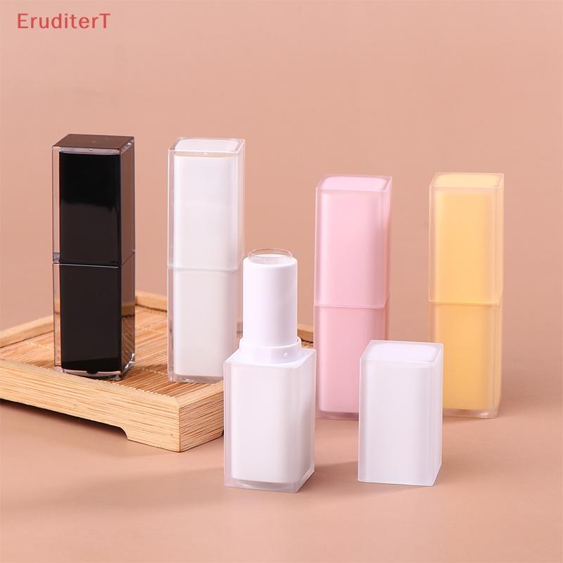 [EruditerT] 3.6g Square Buckle Lipstick Tube Empty Lip Balm Tubes Lip Gloss Travel Makeup Packaging 