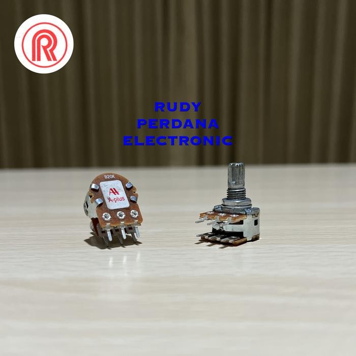 ZL99 POTENSIO 20K 20K OHM Ω STEREO SHORT AS A-PLUS APLUS ALPHA