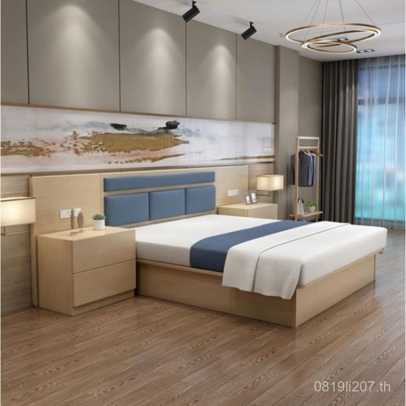 ผ้าปูที่นอนมาตรฐานเตียงเดี่ยวโรงแรม B & B ชุดเตียงคู่เฟอร์นิเจอร์โรงแรม Mi 1.21.51.8 Apartment B7F1