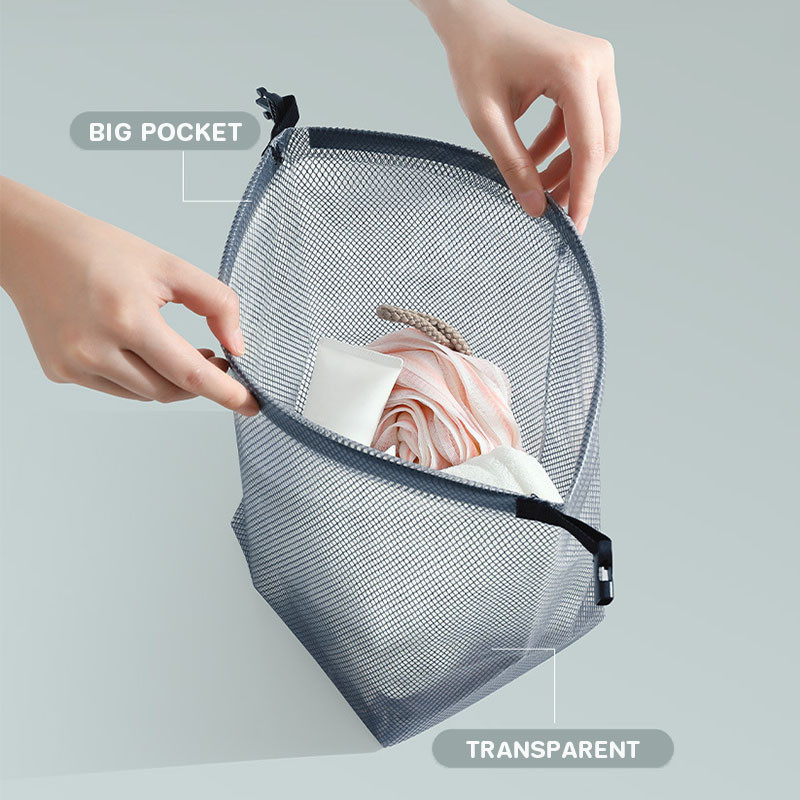 ระเป๋าพกพา กระเป๋าหิ้วกันน้ำ PVC กันน้ำ กระเป๋าใส่เครื่องอาบน้ำ จุของได้เยอะ พกพาสะดวก การจัดเก็บ - รูปที่ 2