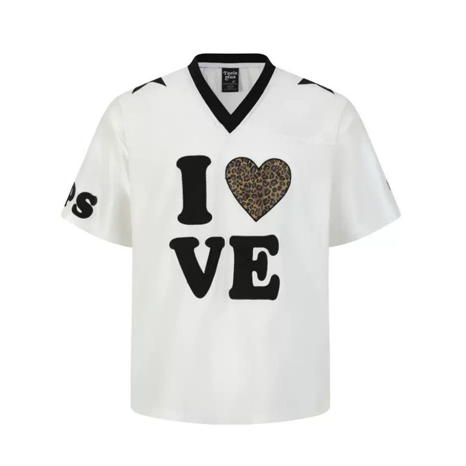 Taeleplus Wild Love Contrast Mesh Jersey