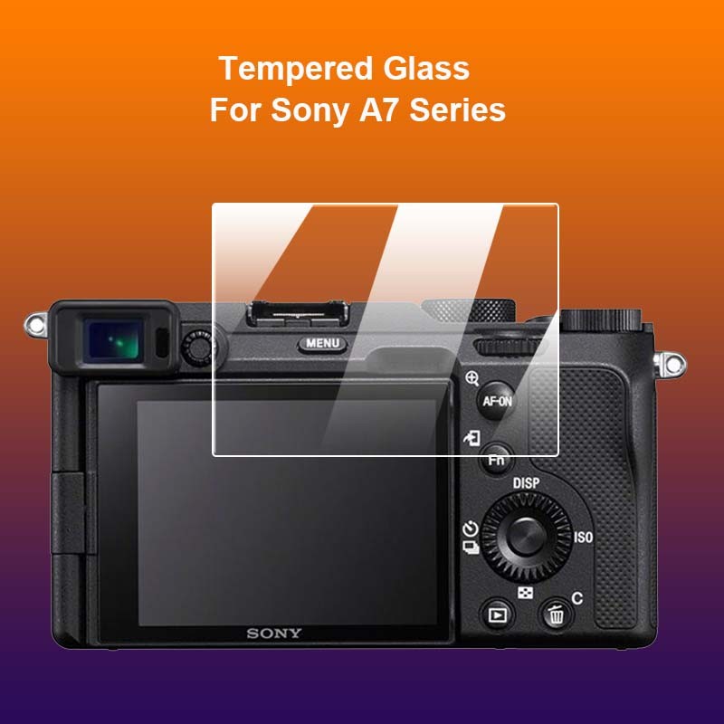 ฟิล์มกระจกนิรภัยกันรอยหน้าจอ LCD 9H 2.5D กันระเบิด สําหรับกล้อง Sony A7 ILCE A7SM3 III Alpha 7C A7CL