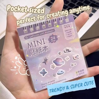 Mini Deco สติกเกอร์หนังสือ Emoji สติกเกอร์ชุดน่ารักโบว์โบว์ Journal โทรศัพท์เล็บตกแต่งสติกเกอร์กันน้ํา DIY Collage