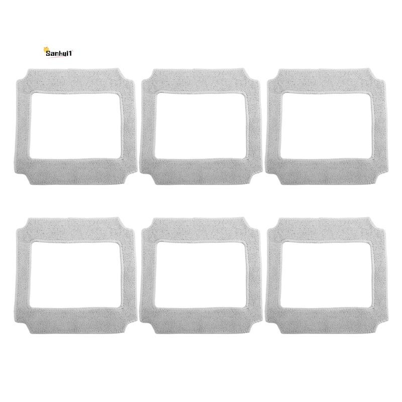 6PCS ทําความสะอาดหน้าต่างหุ่นยนต์ Mop ผ้าทําความสะอาด Rag ผ้าเช็ดตัวผ้าฝุ่นผ้าทําความสะอาดสําหรับ YW