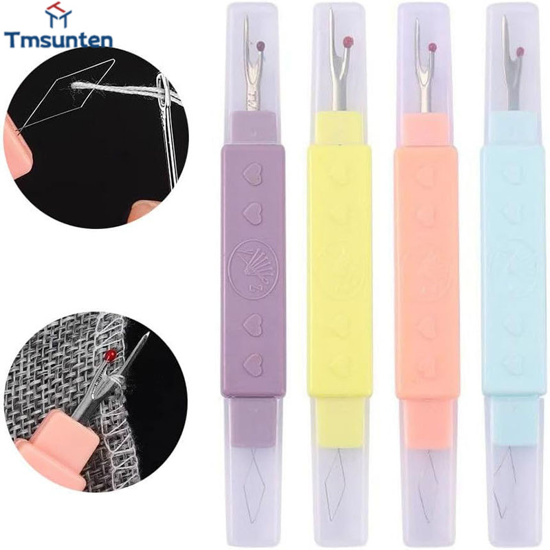 Tm ที่สนเข็ม 2in1 ที่เลาะผ้า/อุปกรณ์สนเข็ม 2อิน1 ที่เกี่ยวด้าย(ราคาต่อ1ชิ้น/คละสี)