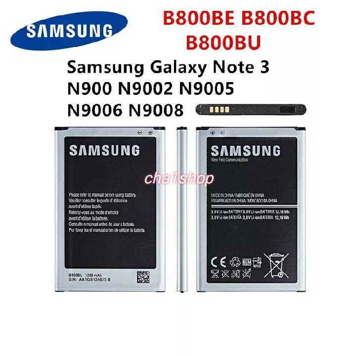 SAMSUNG Original B800BC B800BU B800BEแบตเตอรี่ 3200mAhสำหรับSamsung Galaxy Note 3 N900 N9002 N9005 N