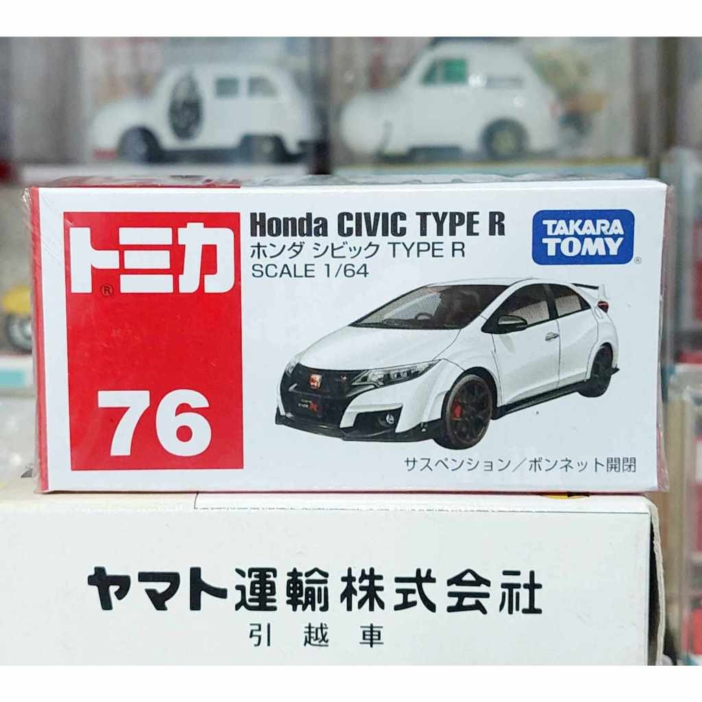 CL11 รถโทมิก้าขนาดเล็ก 6.5 ซม 🧩 Tomica 76 Honda Civic Type R FK2 1/64 white ใหม่ในซีล