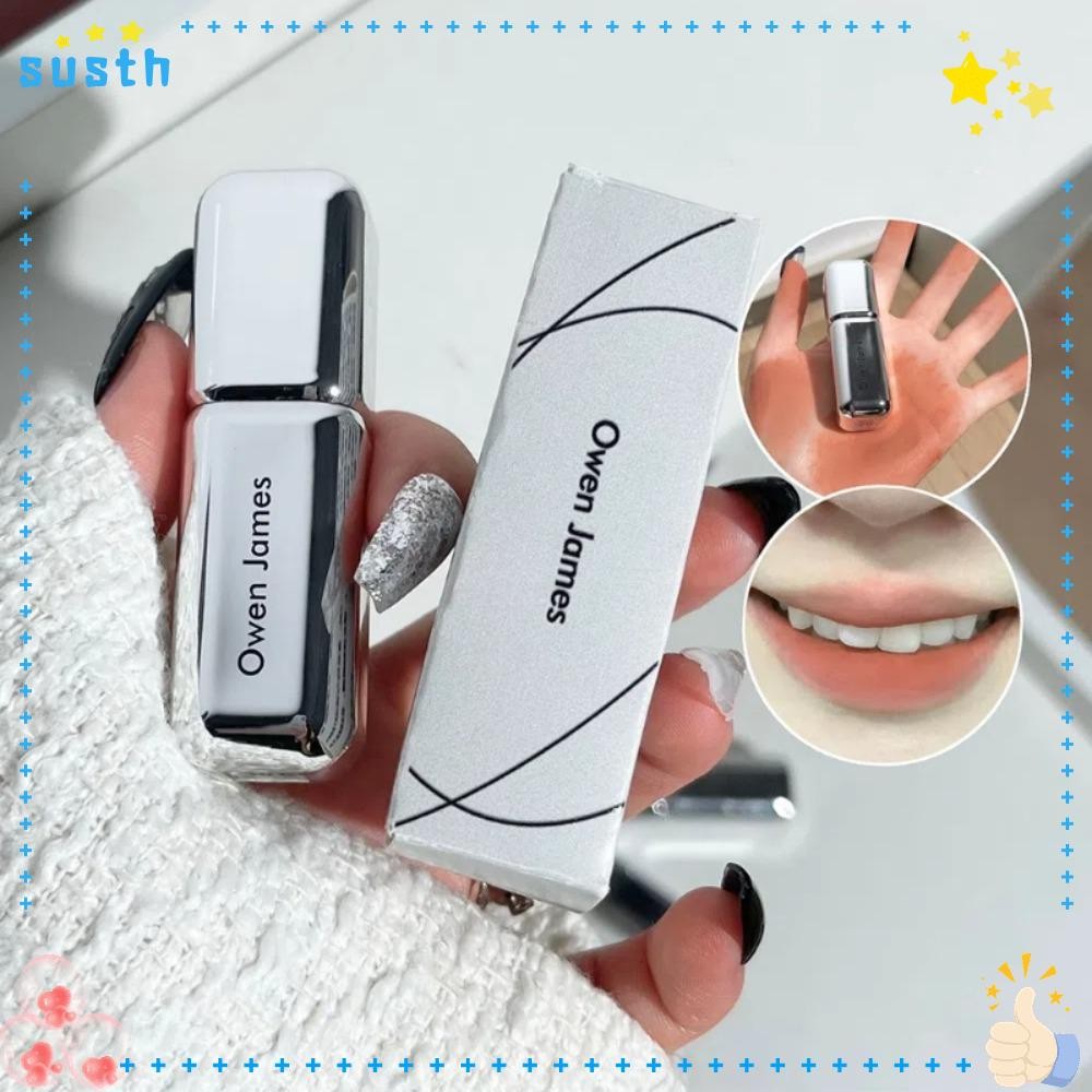 SUSTH Matte Lipstick, Velvet Non-fade Cosmetics Lipstick, Long Lasting Low Saturation Soft Mist Lips