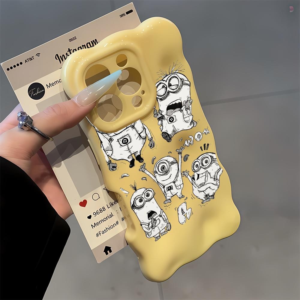 สําหรับ iPhone 13 15 16 12 11 14 14PRO 12PRO 15PROMAX 13PROMAX 16PROMAX 14PLUS 13PLUS สีดําและสีขาว 