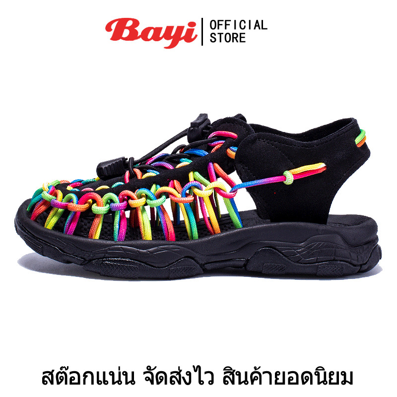 Bayi 【ร้านไทยพร้อมส่ง】6 สีสามารถเลือกได้ รองเท้าเด็ก Uneek รองเท้าเด็กชายและเด็กหญิง น้ำหนักเบา